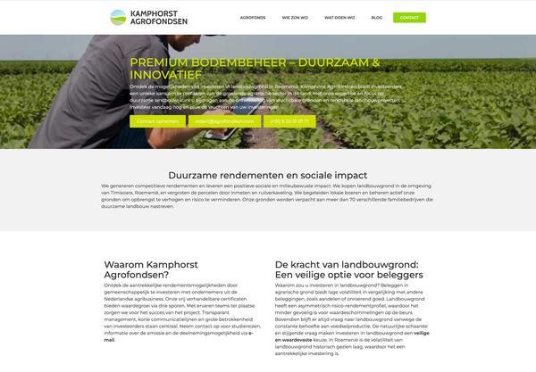 Professionele website voor Agrofondsen