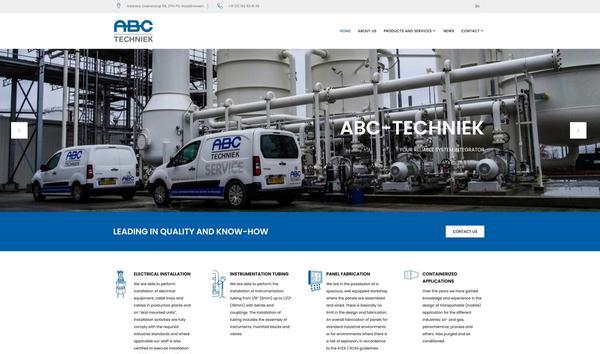 Professionele website voor ABC Techniek