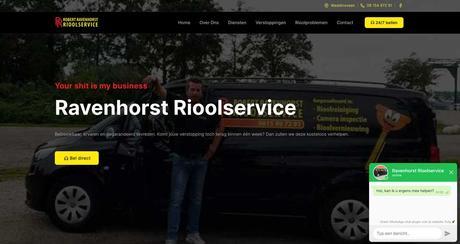 Robert Ravenhorst Rioolservice Website ontwikkelen Waddinxveen Web Rabbitz 🥕